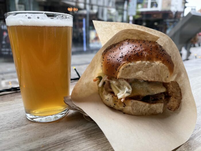 pork and co canterbury craft beer sandwiches 700x525 - Canterbury Day Trip from London, England - Travel Guide, Things to Do, How to Get There, Tours, & More
