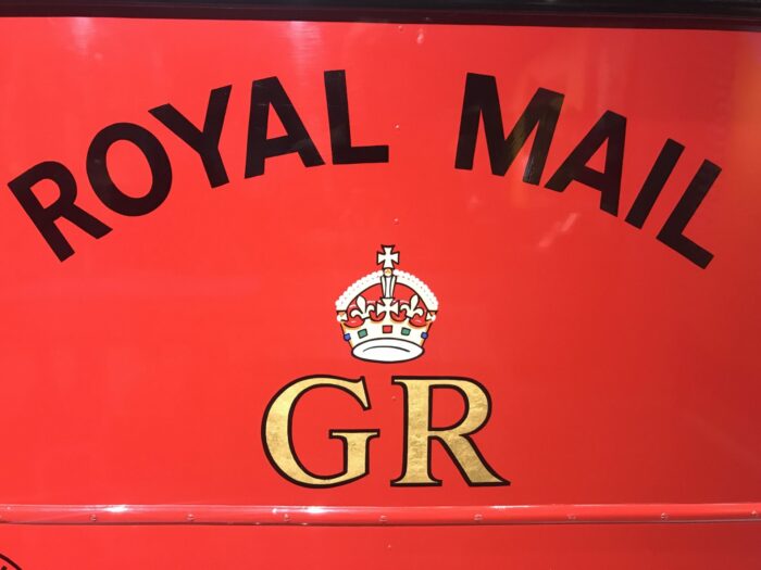 royal mail logo truck postal museum london 700x525 - Postal Museum & Mail Rail in London, England