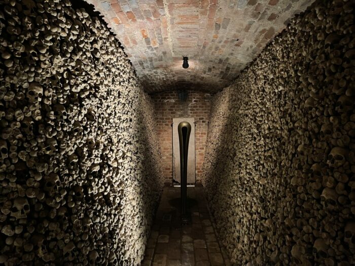 brno ossuary chambers 700x525 - Brno Ossuary at St. James Church