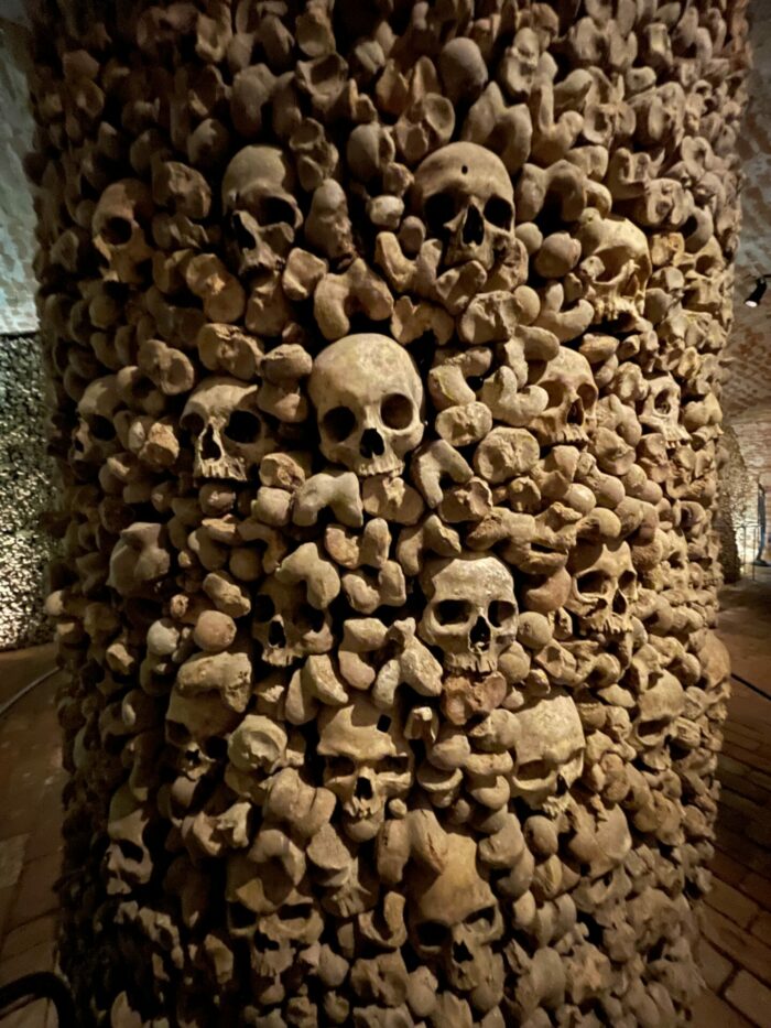 brno ossuary skeletons 700x933 - Brno Ossuary at St. James Church