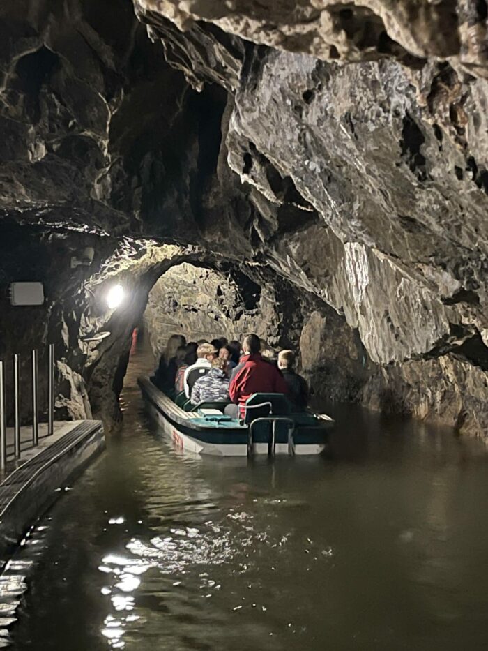 moravian karst boat tour punkva caves underground river 700x933 - Moravian Karst - Spectacular Caves near Brno Including Punkva Caves