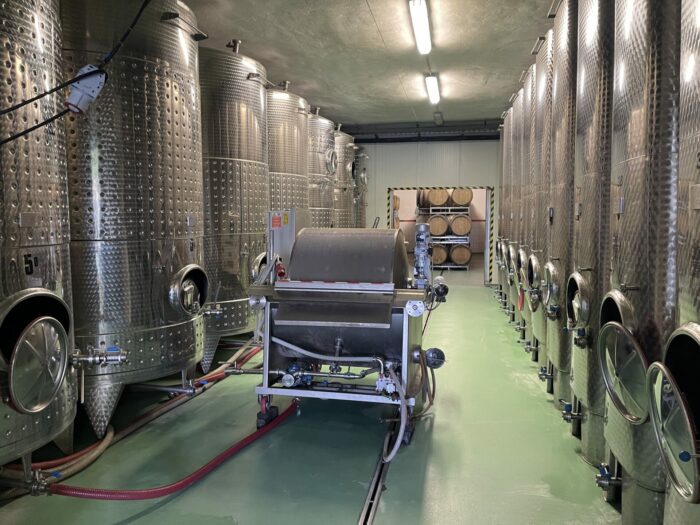 spielberg winery tanks production area 700x525 - Spielberg Winery
