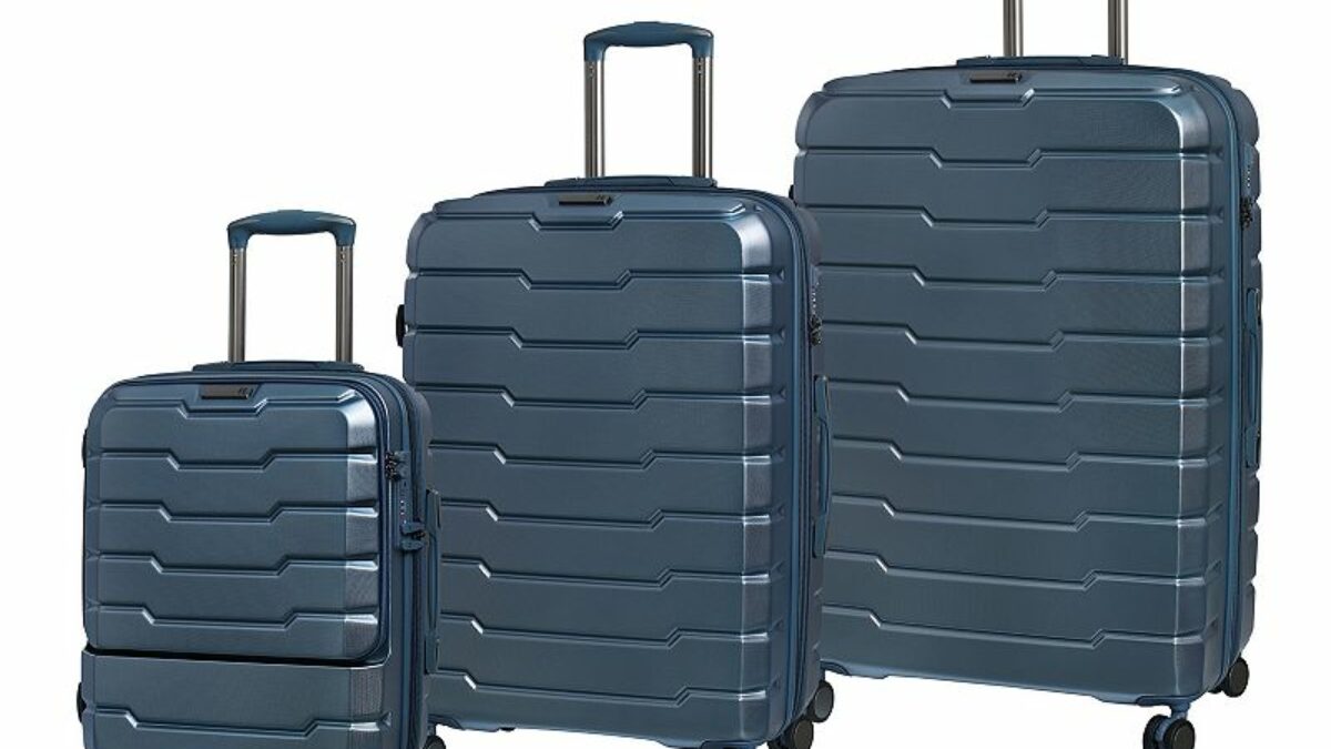 it Luggage Prosperous 3-Piece Hardside Spinner Luggage Set, Blue, 3 Pc Set
