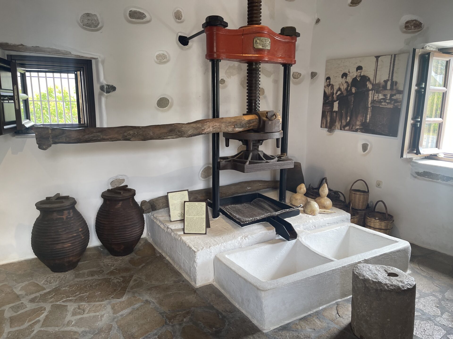 Eggares Olive Oil Museum in Naxos, Greece