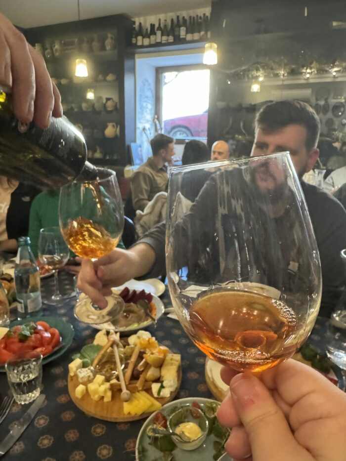 azarphesha restaurant georgian wine toast 700x933