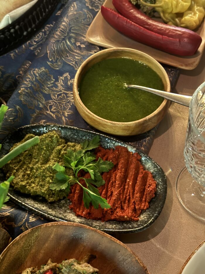 42 Must-Eat Georgian Dishes ajika georgian spices dips 700x933
