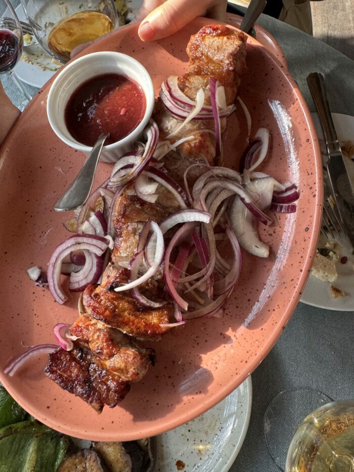 42 Must-Eat Georgian Dishes mtsvadi tkemali best georgian foods 700x933