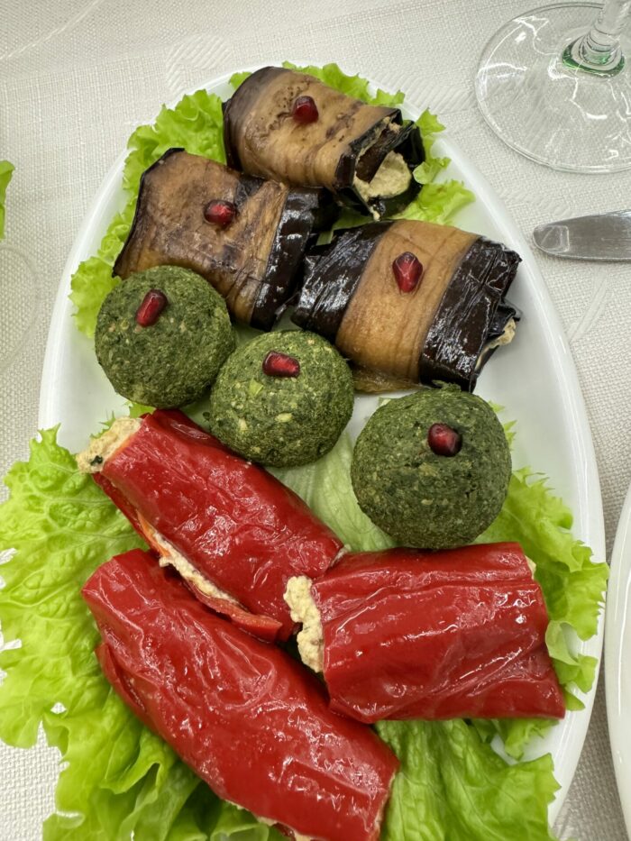 42 Must-Eat Georgian Dishes nigvziani badrijani georgian vegetarian vegan dishes 700x933