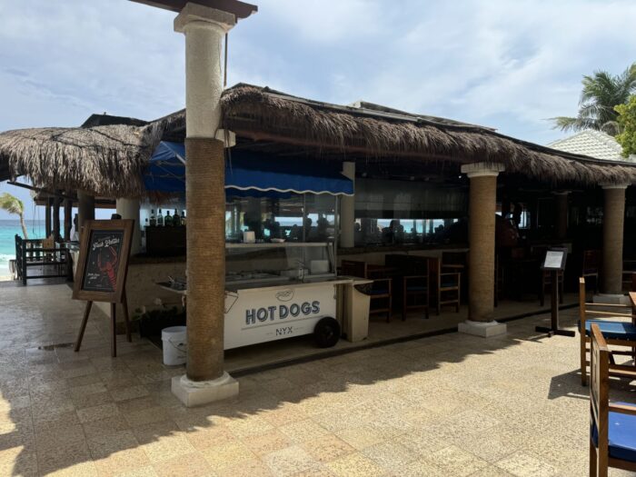 Hotel NYX Cancun All-Inclusive Restaurants & Bars Review hotel nyx cancun hot dog cart 700x525
