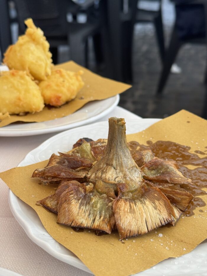 must eat dishes rome carcioffi alla giudia fried artichoke 700x933