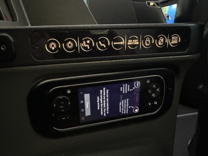 Turkish Airlines Business Class Boeing 787-9 Istanbul IST To San Francisco SFO review turkish airlines business class boeing 787 9 seat controls remote 700x525
