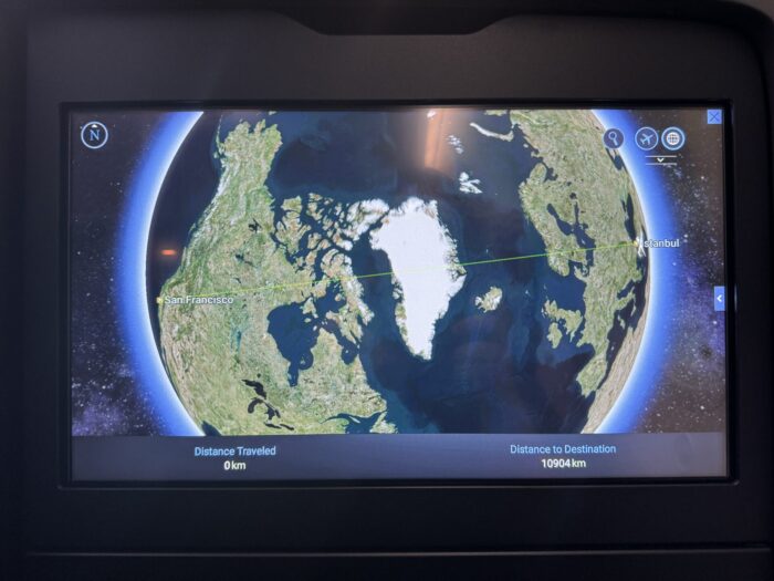 Turkish Airlines Business Class Boeing 787-9 Istanbul IST To San Francisco SFO review turkish airlines business class istanbul san francisco route map 700x525