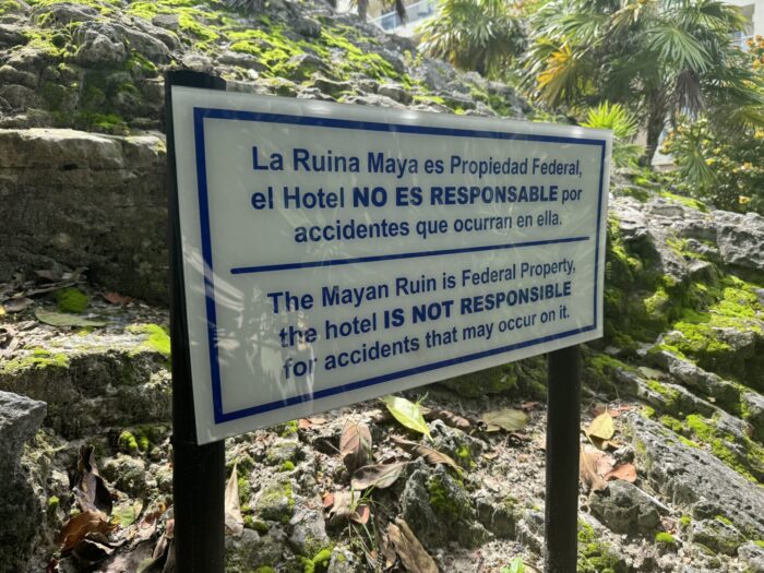 yamil luum ruins federal property sign 700x525