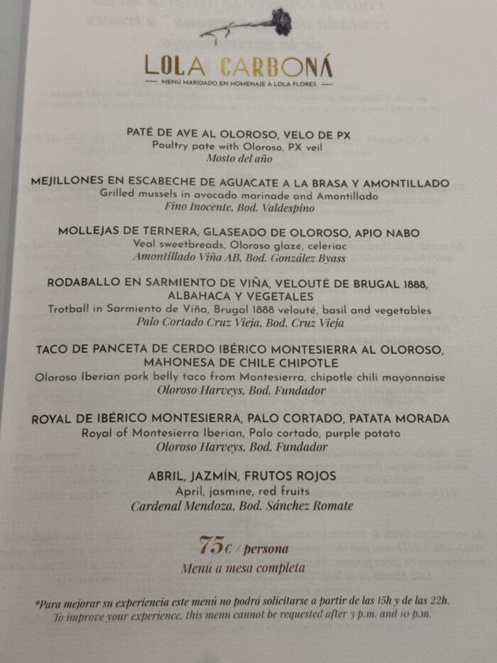 la carbona tasting menu sherry restaurant jerez 700x933