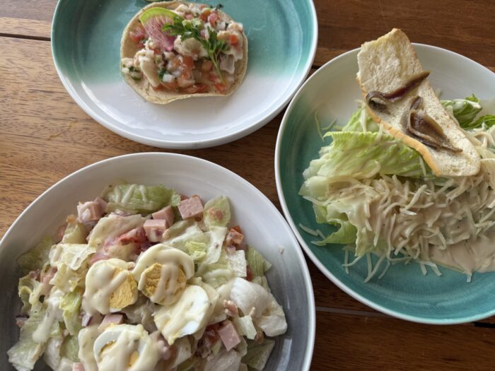 What The Food And Drink Is Like At A Luxury All-Inclusive Resort In Cancun, Mexico marriott cancun all inclusive beach food salads 700x525