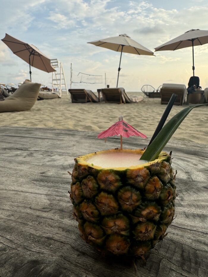 5 Fun Cocktail Bars In Puerto Escondido, Mexico palapita bar puerto escondido cocktails pina colada 700x933