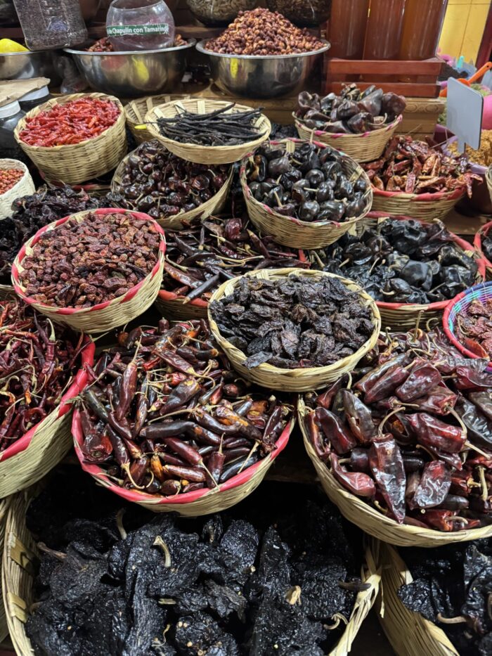 oaxaca food market chiles 700x933