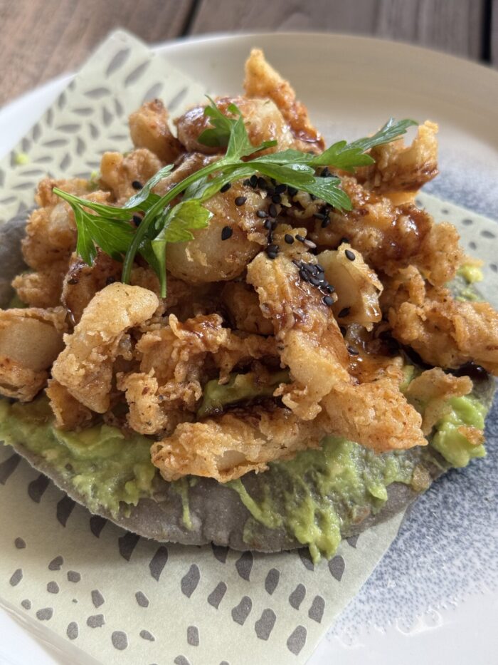 Secrets Moxché Resort Restaurants & Bars Review secrets moxche seasoul fried calamari 700x933